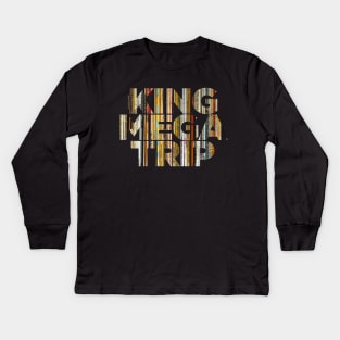 King Megatrip Neo Logo (records) Kids Long Sleeve T-Shirt